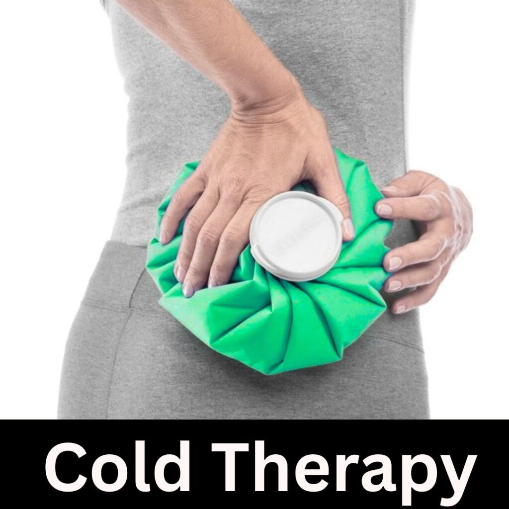Cold compress therapy (first 48 hours)
