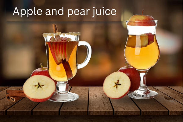 Apple and pear juice